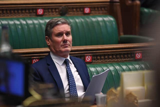 Labour leader Sir Keir Starmer at Prime Minister's Questions