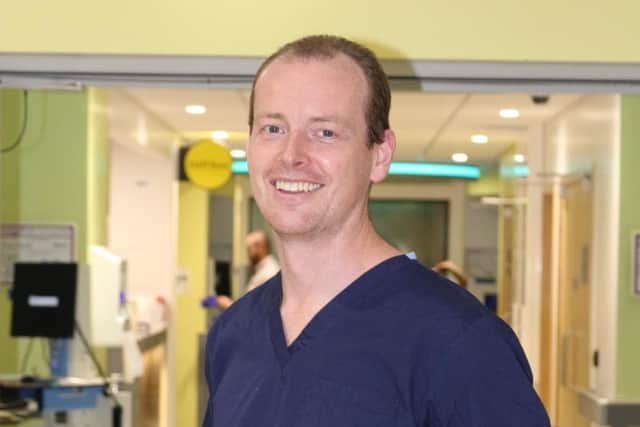 Dr Tom Lawton, an Intensive Care Consultant (ICU) and Anaesthetist at Bradford Teaching Hospitals NHS Foundation Trust who has been made an MBE for his services to the NHS in the pandemic.