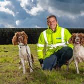 The water company is using sniffer dogs to detect leaks in a new trial to reduce leakage.