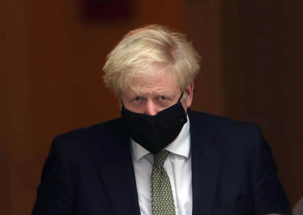 This was Boris Johnson leaving 10 Downing Street before delivering a statement to MPs on the lockdown.