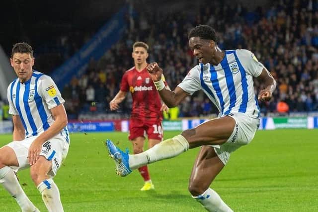 Huddersfield Town defender Terence Kongolo, a target for Fulham.