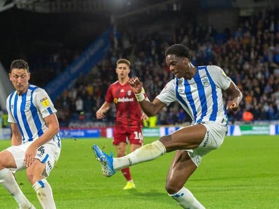 Huddersfield Town defender Terence Kongolo, a target for Fulham.