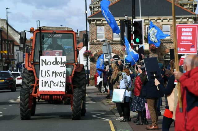 This was the recent Save British Farming demonstration in Northallerton.