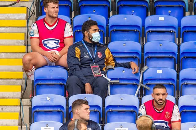 Mose Masoe watches the Hull KR game.  Picture Bruce Rollinson