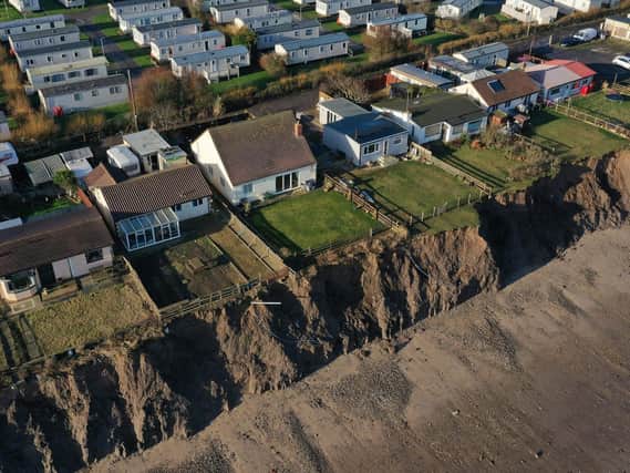 Coastal erosion at Skipsea Sands