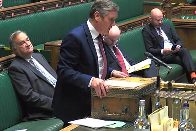 Labour leader Sir Keir Starmer clashed with Boris Johnson at Prime Minister's Questions.