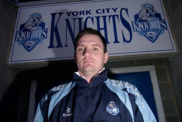 Then - York City Knights coach Richard Agar in 2004 (Picture: SWPix.com)
