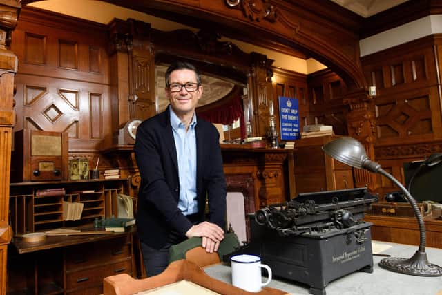 Steve Hatch, Facebook VP for Northern Europe, announces the company's £1m donation to Bletchley Park to support its work for the next two years after the charity and museum said it had lost 95 per cent of its income because of the coronavirus pandemic.
