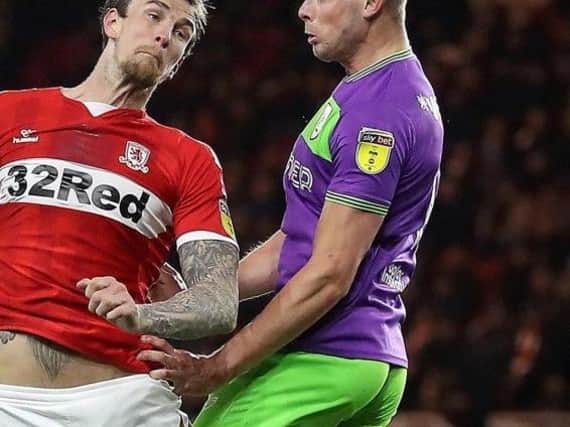 New Sheffield Wednesday loan signing Aden Flint, pictured in action for former club Middlesbrough.