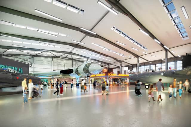 Artist's impression of the Vulcan on display