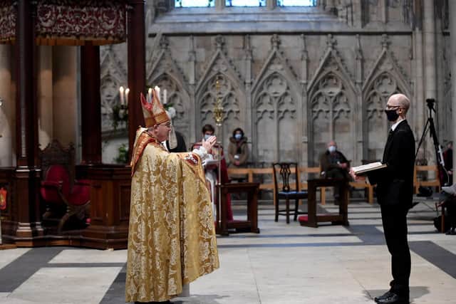 The Enthronement of the Most Rev Stephen Cottrell as the new Archbishop of York, at York Minster.  Picture by Simon Hulme