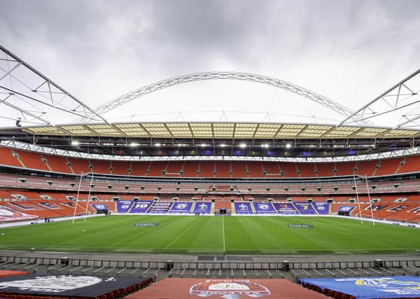 No fans: Wembley was empty for the Challenge Cup final. Picture: SWPix