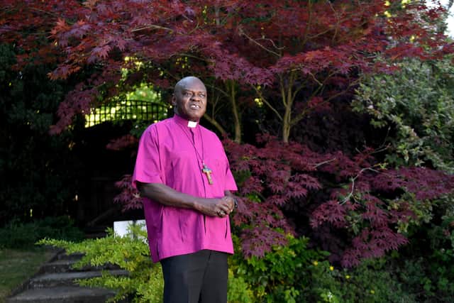 Dr John Sentamu in the grounds of Bishopthorpe Palace before he retired as Archbishop of York.