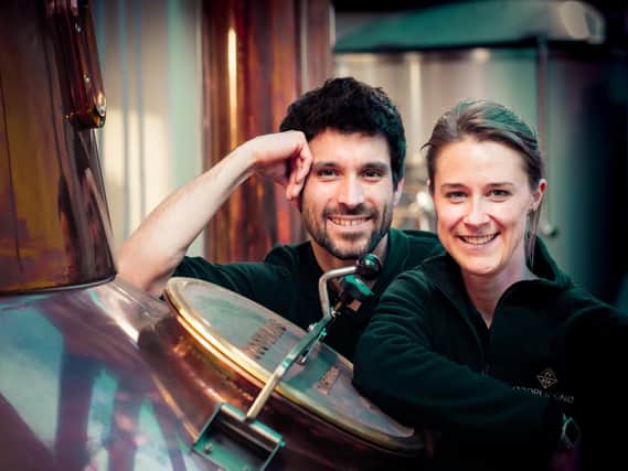 Chris Jaume and Abbie Neilson, co-founders of Cooper King distillery.
