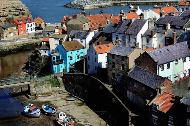 Staithes is divided by the Roxby Beck