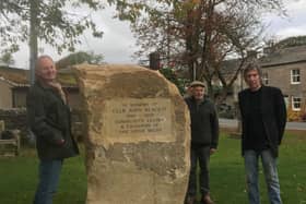 The memorial stone to John Blackie