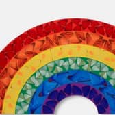 Damien Hurst who grew up in Leeds, created his rendition of the NHS rainbow to pay tribute to the "wonderful work" doctors, nurses and other staff are doing amidst the coronavirus pandemic. Photo credit: Hull University Teaching Hospitals NHS Trust