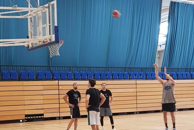 Sheffield Sharks in training at the EIS