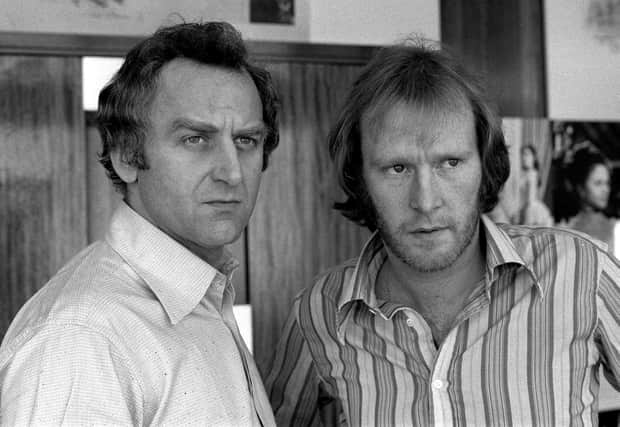 John Thaw (left) and Dennis Waterman in the Thames TV series The Sweeney