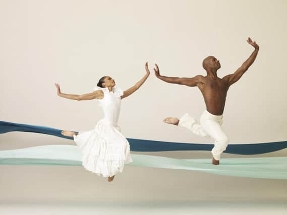 Alvin Ailey American Dance Theater’s Linda Celeste Sims and Glenn Allen Sims in Alvin Ailey’s Revelations. (Picture: Andrew Eccles).