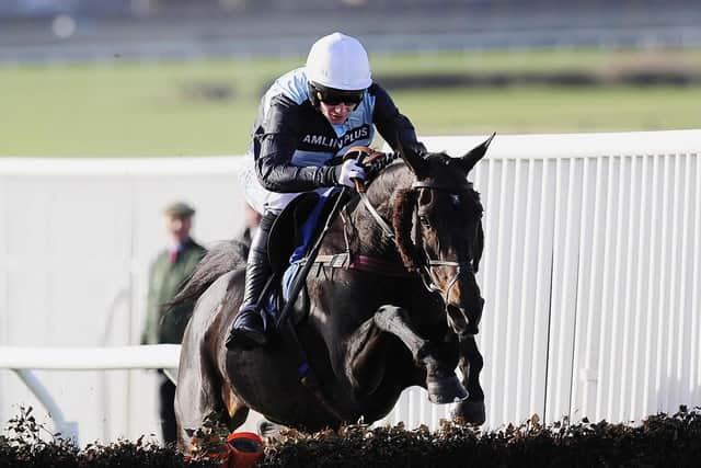 This was Rhys Flint and fair Along winning the West Yorkshire Hurdle at Wetherby in 2010.