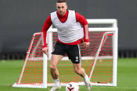 Anfield return: Jack Robinson in training this week. Picture: Simon Bellis/Sportimage
