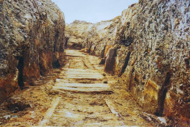 Excavations of the Yorkshire Trench in the 1990s.