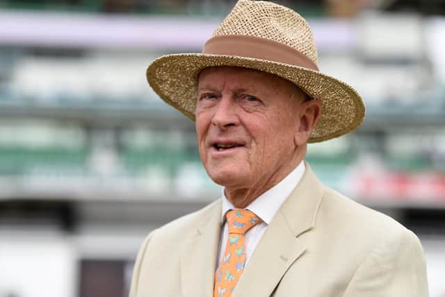 Eighty not out: Sir Geoffrey Boycott. Picture: Gareth Copley/Getty Images