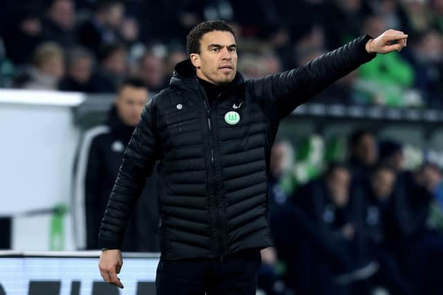 Wolfsburg's French head coach Valerien Ismael pictured on the touchline while in charge of Wolfsburg against Hoffenheim in February 2017. Picture courtesy of Ronny Hartmann/Getty Images.