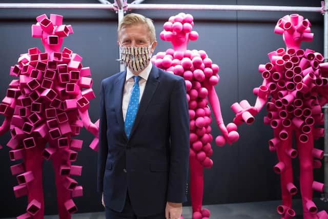 Culture Secretary Oliver Dowden at the Design Museum, London, ahead of an announcement of grants from the Culture Recovery Fund