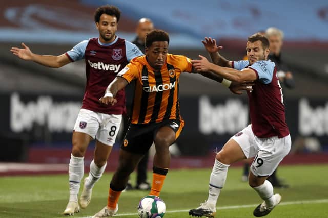 IN CONTENTION: Hull City striker Mallik Wilks. Picture: Alastair Grant/NMC Pool/PA.