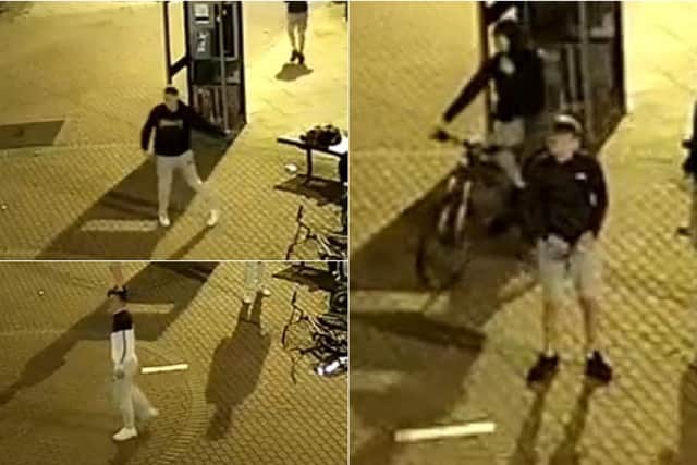 Police have released CCTV images of men they would like to speak to in connection with the incident.