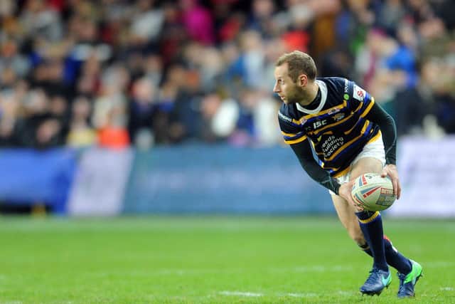 Rob Burrow in action for his beloved Leeds Rhinos.