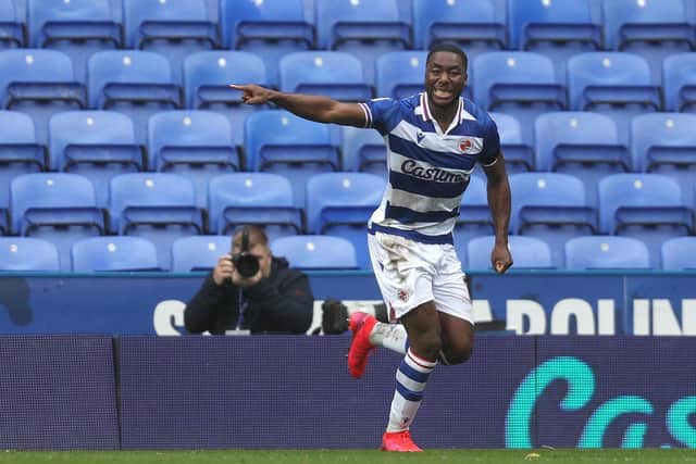 Reading's Yakou Meite celebrates scoring his side's first goal against Rotherham (Picture: PA)