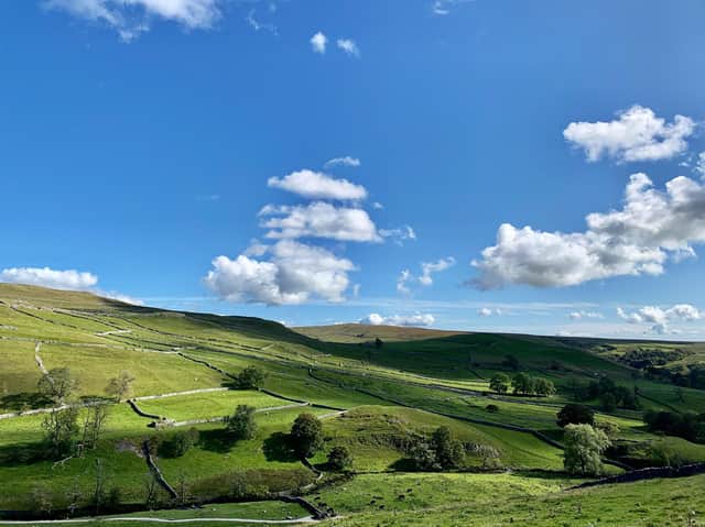 Pictured, a view of Malham in  the Yorkshire Dales. Farmer Sam Stables moved the flock to his farm in Hereford from Malham, North Yorkshire, overnight in March. Photo credit: JPIMedia.