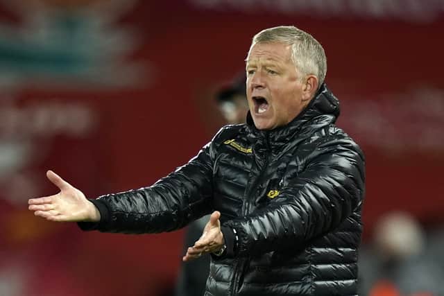Chris Wilder: Accepted a moral victory in Sheffield United’s performance at the champions.
