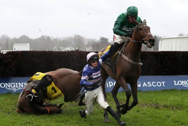 Cyrname has not run since parting company with Harry Cobden in the Ascot Chase in February.