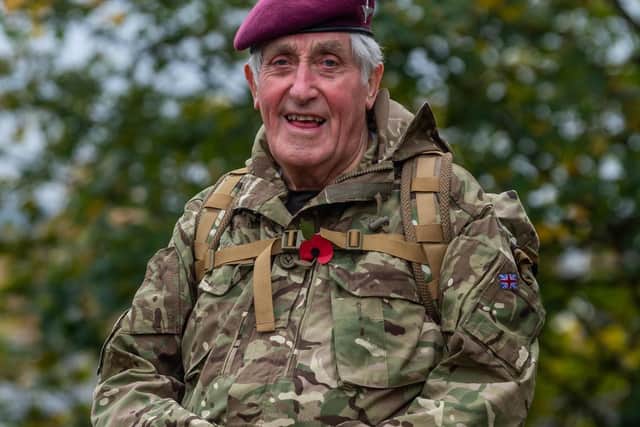 Pictured Jeffrey Long MBE, from Bingley, who served in the parachute regiment from 1950-1957. Photo credit: James Hardisty/JPIMediaResell