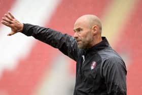 Rotherham United manager Paul Warne was back on the touchline after a period of self-isolation.