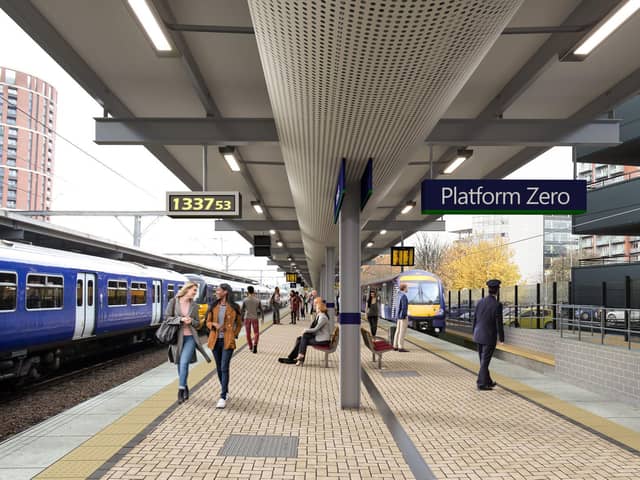 The expected look of the new Platform Zero at Leeds Station