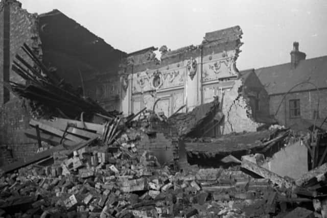 The cinema after being bombed in 1941