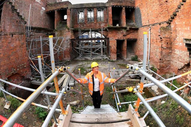 Assistant project manager Tracy Toner on the site of the National Picture Theatre on Beverley Road in Hull