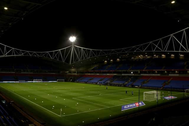 LOCATION: Bradford City faced Bolton Wanderers in League Two at the University of Bolton Stadium on Tuesday night. Picture: Charlotte Tattersall/Getty Images.