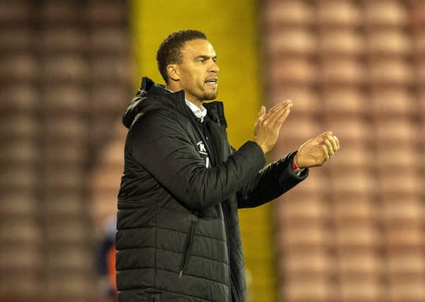 IDEAL START: Barnsley head coach Valerien Ismael on the touchkine at Oakwell last night. Picture: Bruce Rollinson