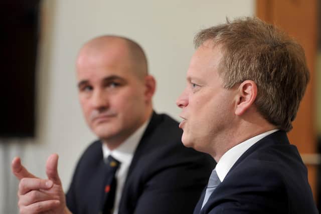 Jake Berry (left), the then Northern Powerhouse Minister, visited The Yorkshire Post in January with Grant Shapps, the Transport Secretary.