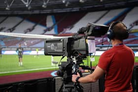 Pay-per-view: A cameraman films at London Stadium. Picture: PA
