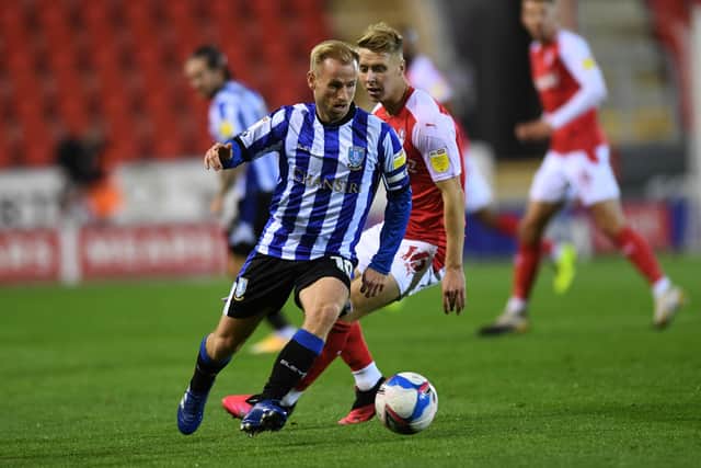 Poor night: Wednesday's Barry Bannan takes on Rotherham's Jamie Lindsay.

Picture : Jonathan Gawthorpe