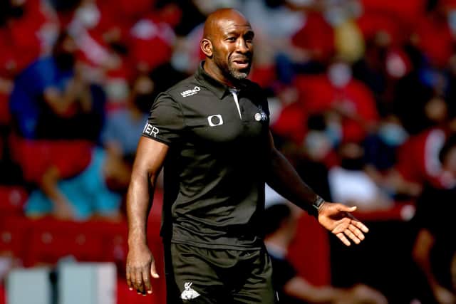Doncaster Rovers' manager Darren Moore: Expects tough test.