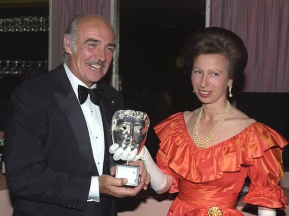 Sir Sean Connery with Princess Anne in 1990
