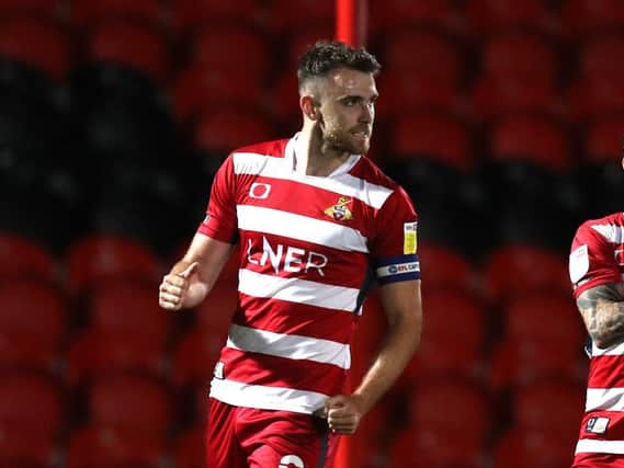 STUNNER: Ben Whiteman scored the opening goal of the game with a superb volley in the latter stages of the first half. Picture: George Wood\Getty Images.